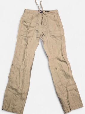 Woman's Tan Linen Pants